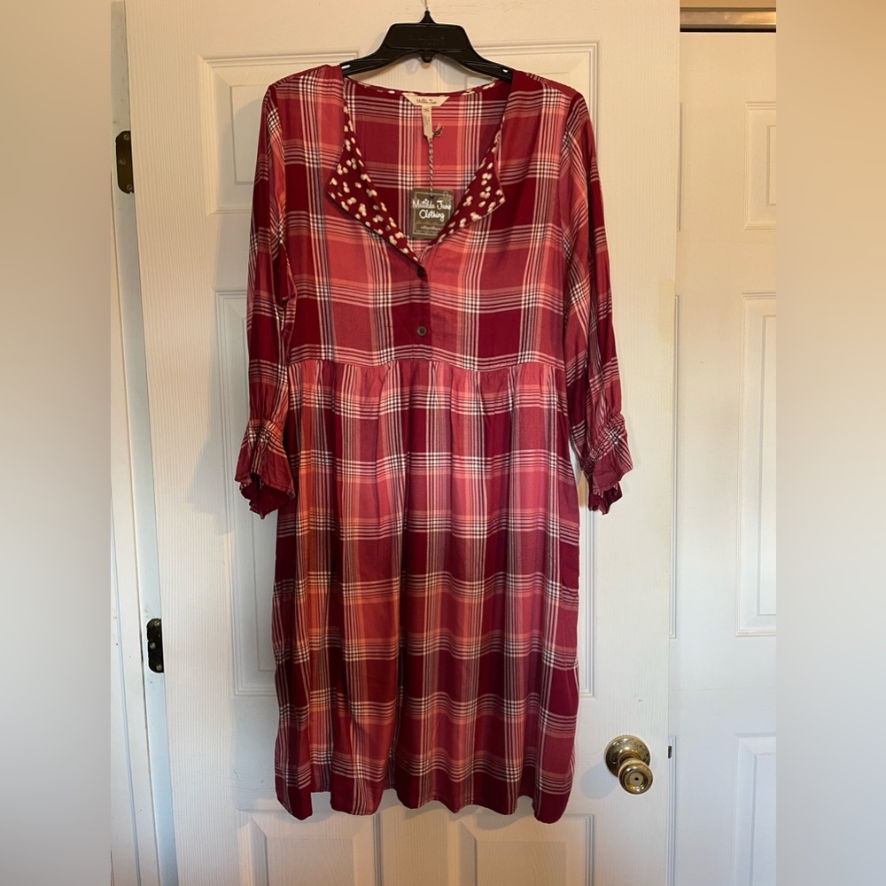 Matilda Jane You and Me Brushed Flannel Dress